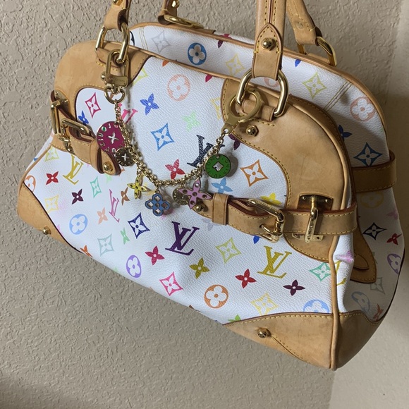 LOUIS VUITTON  Takashi Murakami 
Monogram Multicolor Claudia White - Picture 2 of 13